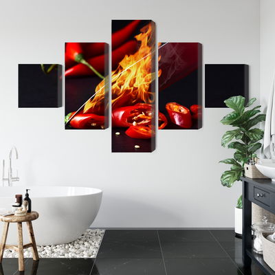 Ljuddämpande tavla - Burning knife