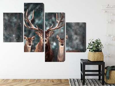 Ljuddämpande tavla - A deer and two does