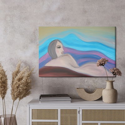 Ljuddämpande tavla - An abstract painting