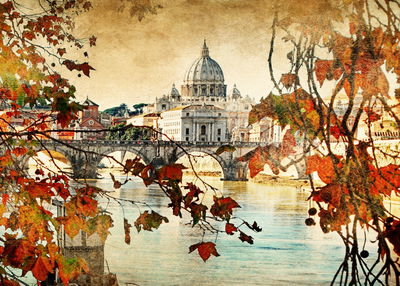 Ljuddämpande tavla - Autumn in Rome