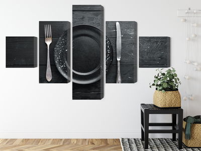 Ljuddämpande tavla - Vintage tableware