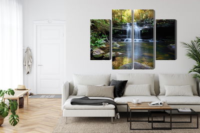 Ljuddämpande tavla - A waterfall in the bush