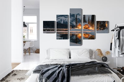 Ljuddämpande tavla - Emerald lake in Canada