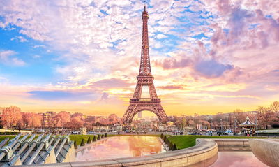 Ljuddämpande tavla - Eiffel tower in Paris