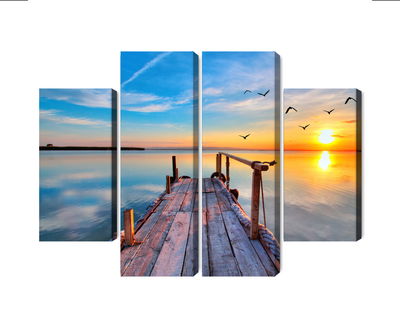 Ljuddämpande tavla - West by the lake