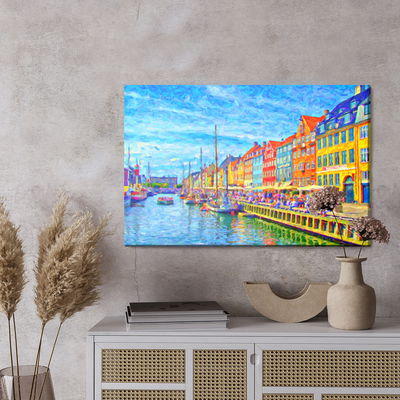 Ljuddämpande tavla - The nyhavn canal