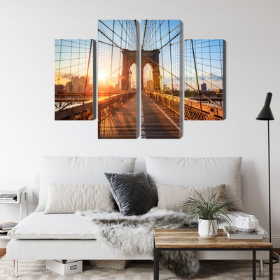 Ljuddämpande tavla - Brooklyn bridge in New York