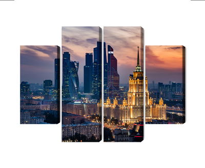 Ljuddämpande tavla - Aerial view of the moscow