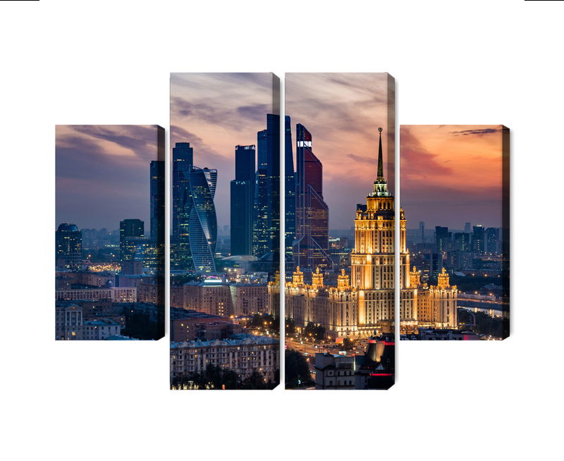 Ljuddämpande tavla - Aerial view of the moscow