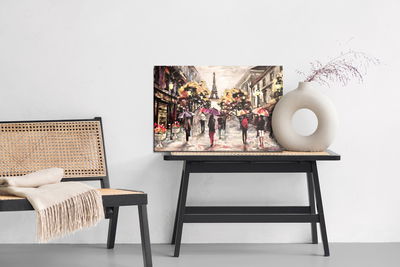 Ljuddämpande tavla - People with colorful