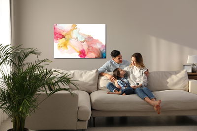 Ljuddämpande tavla - Colorful abstraction