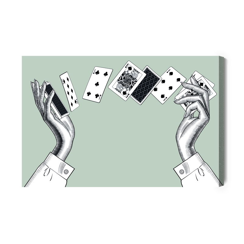 Ljuddämpande tavla - Female hands with playing