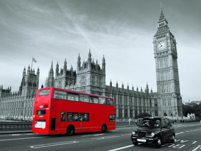 Ljuddämpande tavla - Red London bus