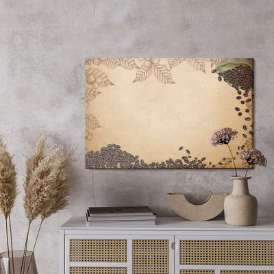 Ljuddämpande tavla - Grains on a jute bag