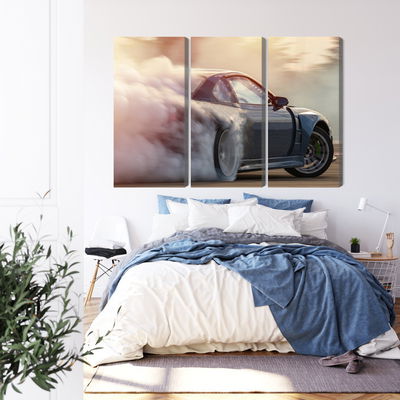 Ljuddämpande tavla - Sports car in a cloud