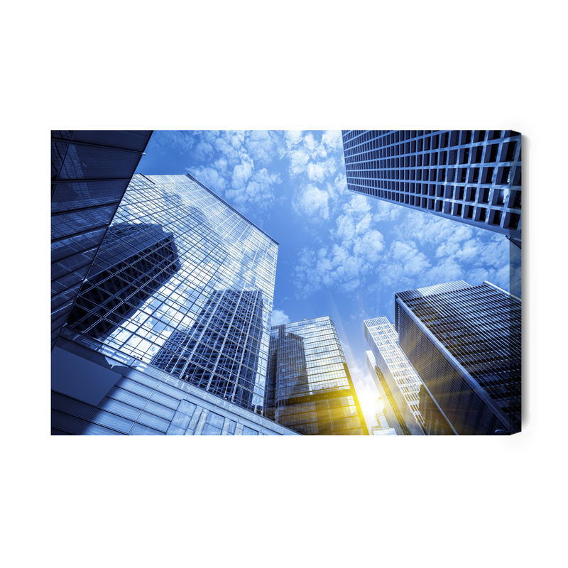 Ljuddämpande tavla - Skyscrapers, hong kong