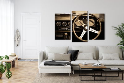 Ljuddämpande tavla - The dashboard of an antique