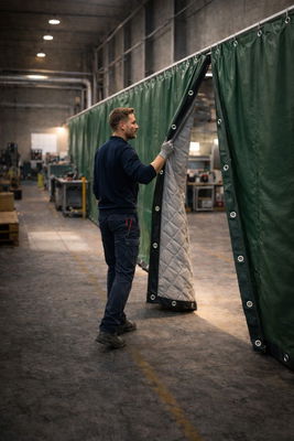 Ljuddämpande bullerskydd - SilentDirect Sound Barrier 2,48m