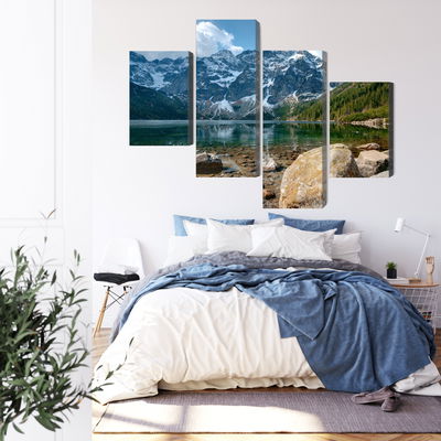 Ljuddämpande tavla - Morskie oko in the tatras 3d