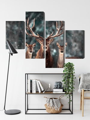 Ljuddämpande tavla - A deer and two does