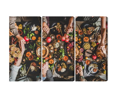 Ljuddämpande tavla - The table was set abundantly