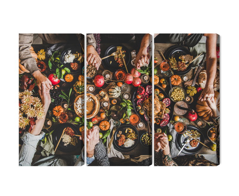 Ljuddämpande tavla - The table was set abundantly