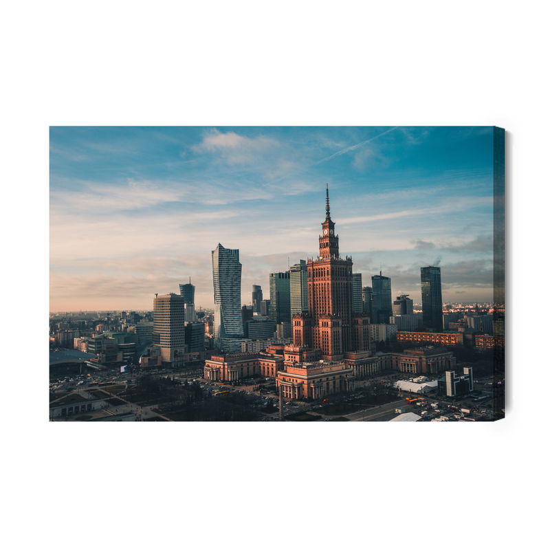 Ljuddämpande tavla - Tall buildings in Warsaw