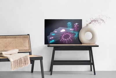 Ljuddämpande tavla - Neon poker set