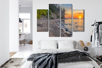 Ljuddämpande tavla - Sunset on the baltic sea