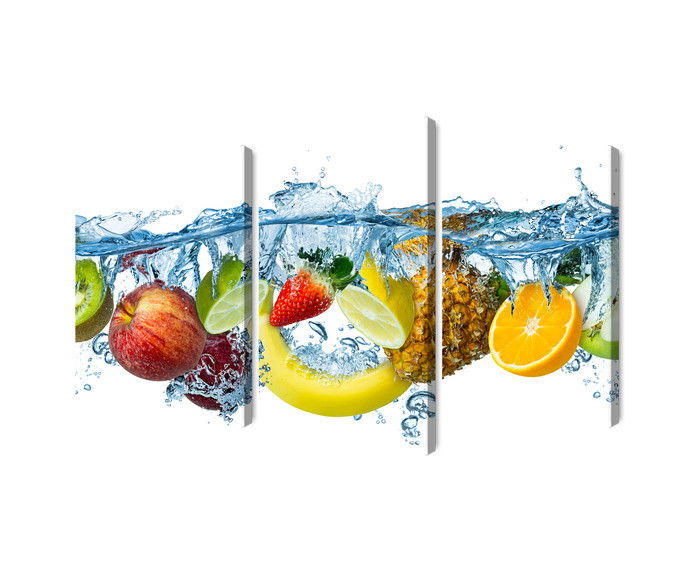 Ljuddämpande tavla - Fresh fruit in the water