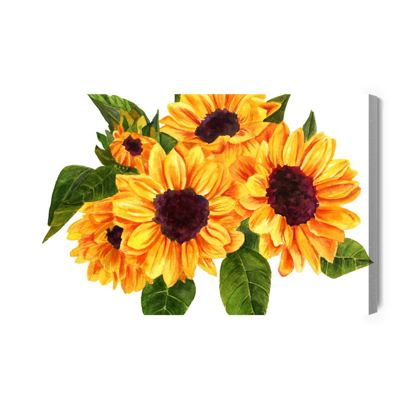 Ljuddämpande tavla - A bouquet of sunflowers as