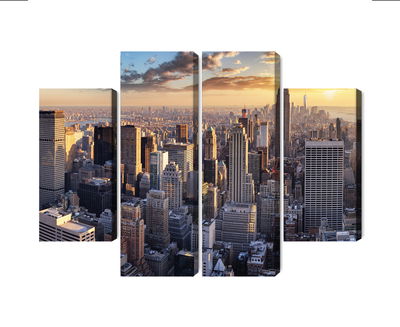 Ljuddämpande tavla - 3d panorama of New York city