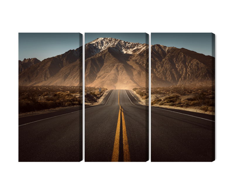 Ljuddämpande tavla - Road to the mountains 3d