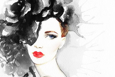 Ljuddämpande tavla - Portrait of a woman