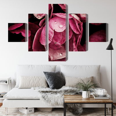 Ljuddämpande tavla - Peony flowers close up 3d