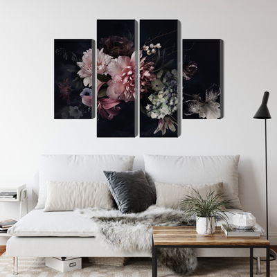 Ljuddämpande tavla - Flowers in vintage style