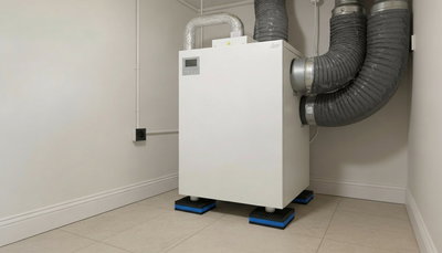 Vibrationsdämpare under värmepump