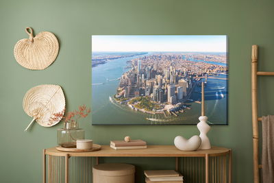 Ljuddämpande tavla - Aerial view of manhattan