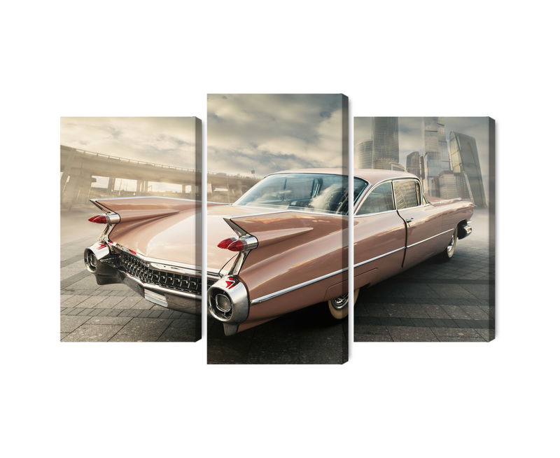 Ljuddämpande tavla - Vintage style car