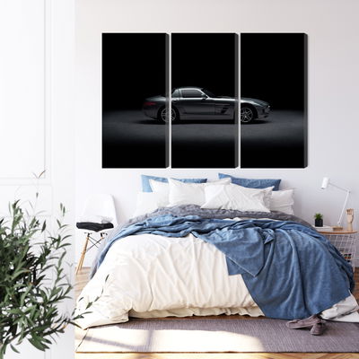 Ljuddämpande tavla - Sports car on a dark