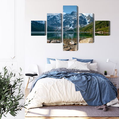 Ljuddämpande tavla - Morskie oko in the tatras 3d