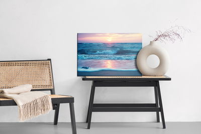Ljuddämpande tavla - Sunrise at the sea