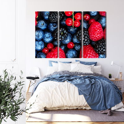 Ljuddämpande tavla - Forest fruits on a macro