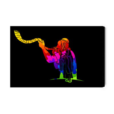 Ljuddämpande tavla - Jew blowing a horn