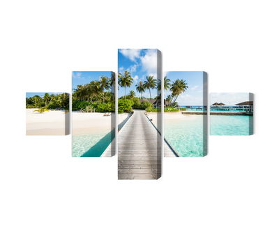 Ljuddämpande tavla - View of the tropical island