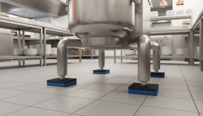 Vibrationsdämpare under värmepump