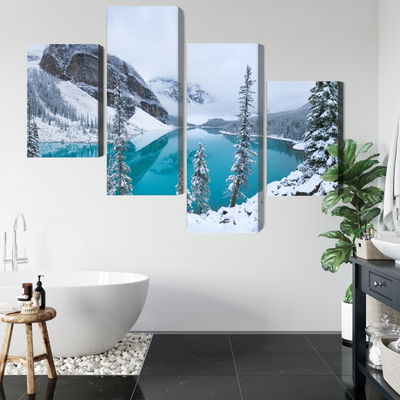 Ljuddämpande tavla - Moraine Lake in winter