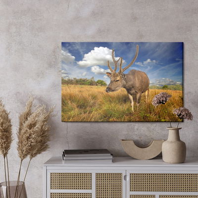 Ljuddämpande tavla - A deer in a clearing