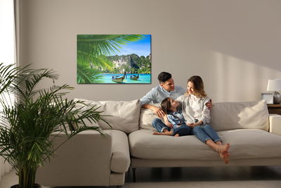 Ljuddämpande tavla - Sunny caribbean