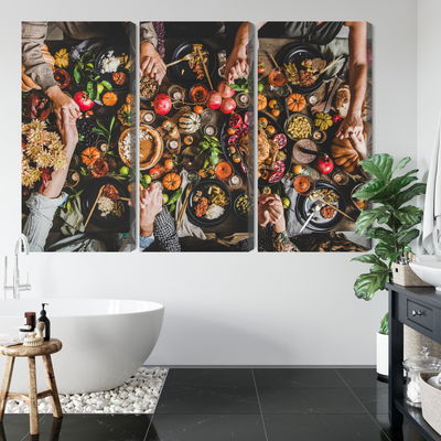 Ljuddämpande tavla - The table was set abundantly